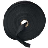 Verstevigings band zwart 20 mm breed