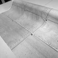 Beton blokken look 140 cm breed