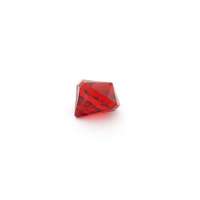 Diamant knoop 820 donker rood