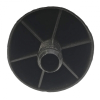 Dop meubel poot hoog 48 mm met stift