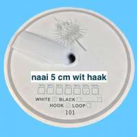 Wit 5 cm haak klittenband 