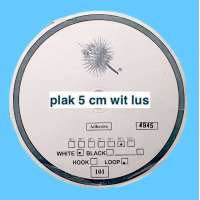 Plak 5 cm wit lus klittenband 