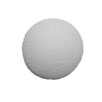 Knoop 3 cm gestoffeerd met kunstleer xp off white