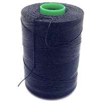 Knopen touw gewaxt 10 meter zwart