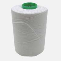 Knopen touw gewaxt 10 meter wit