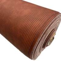 Kunstleer Rib Brown 137 cm breed