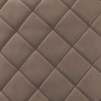 Kunstleer ruit motief 5 x 5 cm donker taupe 140 cm breed