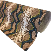 Kunstleer Snake Mercury 140 cm breed