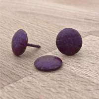 D51 lederlook wijnrood kop 13 mm