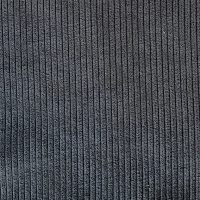 Smal ribje antraciet 140 cm breed