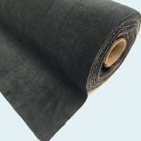 Gispen smal ribje zwart 145 cm breed meubelstof