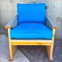 Outdoor kussen Aqua 60x60x10 cm