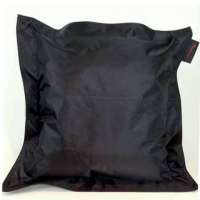 Outdoor kussen pvc zwart 50x50 cm met rand