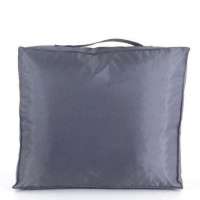 Outdoor zit kussen 50x50x10 cm antraciet pvc
