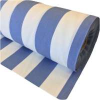 Outdoorstof streepje ijs blauw wit 160 cm breed