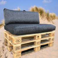 Pallet kussen Dark silber 