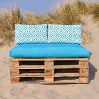 Pallet kussens The Art serie Aqua 