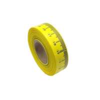Plak lint centimeter 20 meter geel van links naar rechts