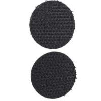 Plak rondjes 22 mm zwart haak Klittenband