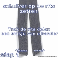 Rol rits rood 