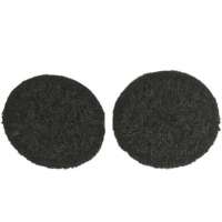 Plak rondjes 22 mm zwart lus Klittenband