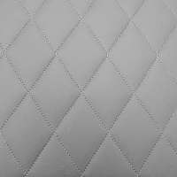 Ruit 7.5 x 5 cm grijs kunstleer