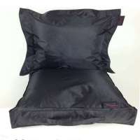 Outdoor set pvc zwart 50x50x10 cm + 50x50 cm