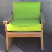 Outdoor kussen set lime 60x60x10 cm + 40x60x10 cm