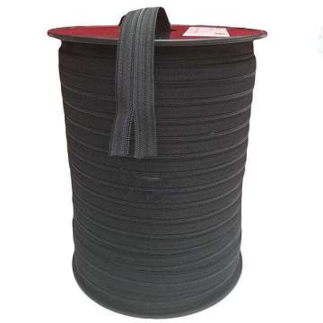 Optilon zwart 4 mm rits per meter
