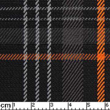 Auto bekleding schotse ruit bruin / oranje 145 cm breed