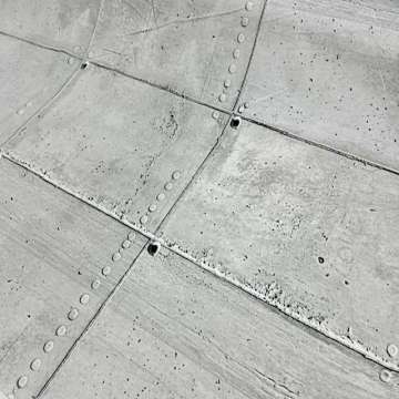 Beton blokken look 140 cm breed