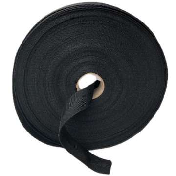 Verstevigings band zwart 20 mm breed