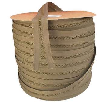 Bloktand rits 6 mm taupe Rits 
