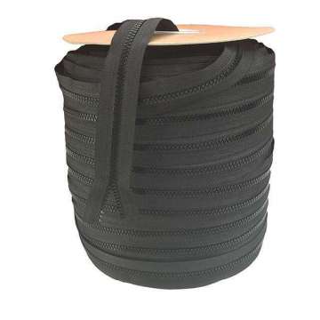 Bloktand rits 6 mm zwart Rits 
