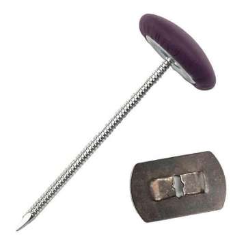 Doorsteek knoop met bevestigings plaatje