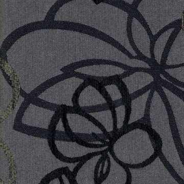 Grey flower expresion bekledings stof 140 cm breed