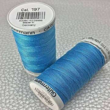 Gutermann garen extra sterk kleur 197 licht blauw