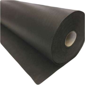 Fibertex licht onderdoek voering kleur zwart 140 cm breed