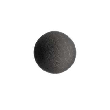 Knoop  2 cm gestoffeerd met xp zwart kunstleer