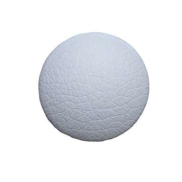 Knoop 3 cm gestoffeerd met kunstleer xp wit