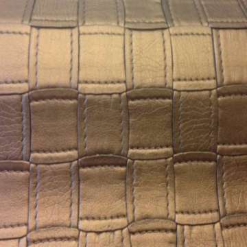 Block stich  kunstleder kleur coffee 140 cm breed