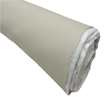 Kunstleer  licht beige 140 cm breed opruiming
