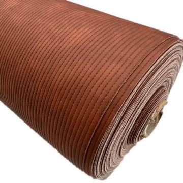 Kunstleer Rib Brown 137 cm breed