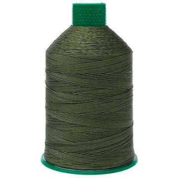 Leder garen groen 5730 dikte 20