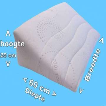 Matrasverhoger reflux volwassenen 25 cm cooltouch van af 60x70x25 cm