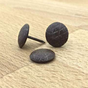 D52 lederlook bruin kop 13 mm