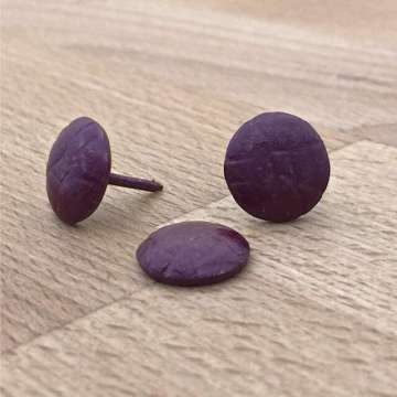 D51 lederlook wijnrood kop 13 mm