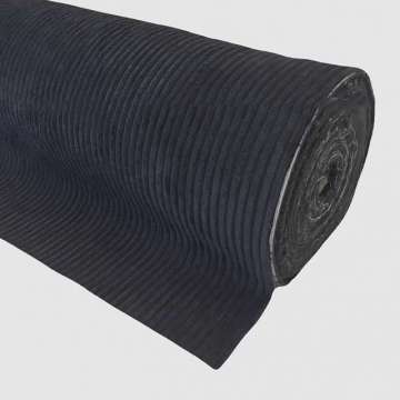 Ribcord zwart 140 cm breed
