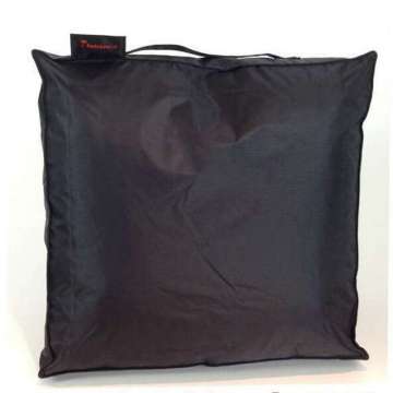 Outdoor kussen  50x50x10 cm zwart pvc