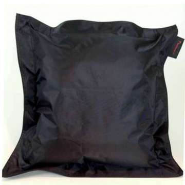 Outdoor kussen pvc zwart 50x50 cm met rand